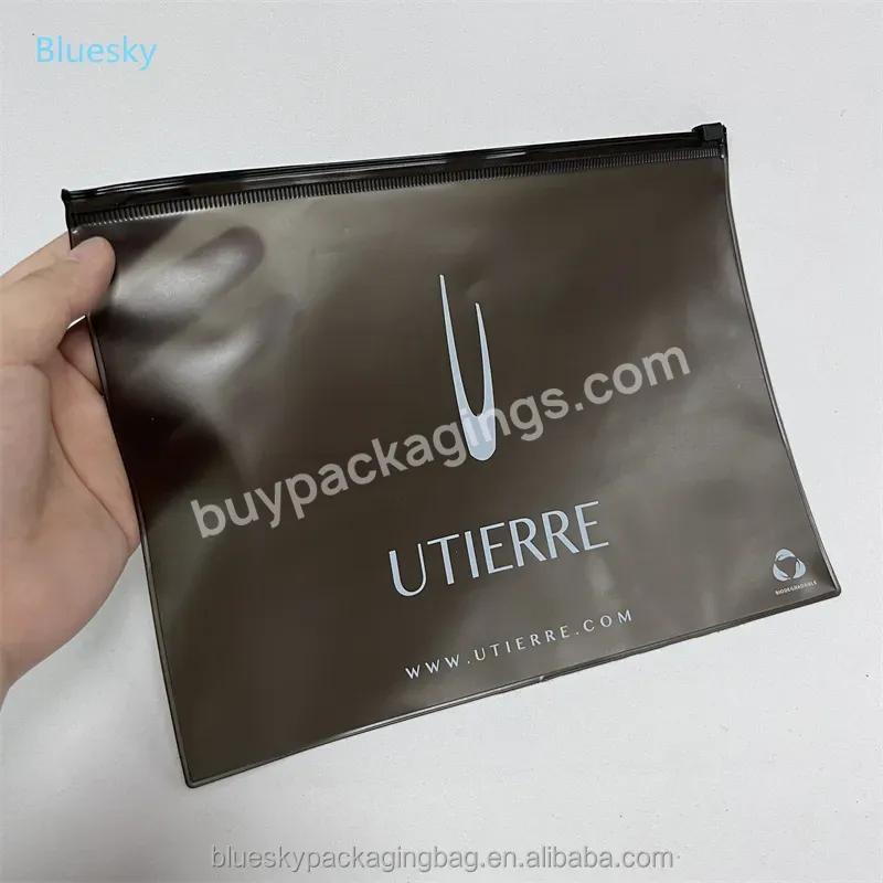 Wholesale Custom Logo Reusable Pvc Jewelry Waterproof Packaging Plastic Black Zip Lock Bag - Buy Custom Bags With Logo,Packaging Bags,Pvc Plastic Packing Zipper Bag.
