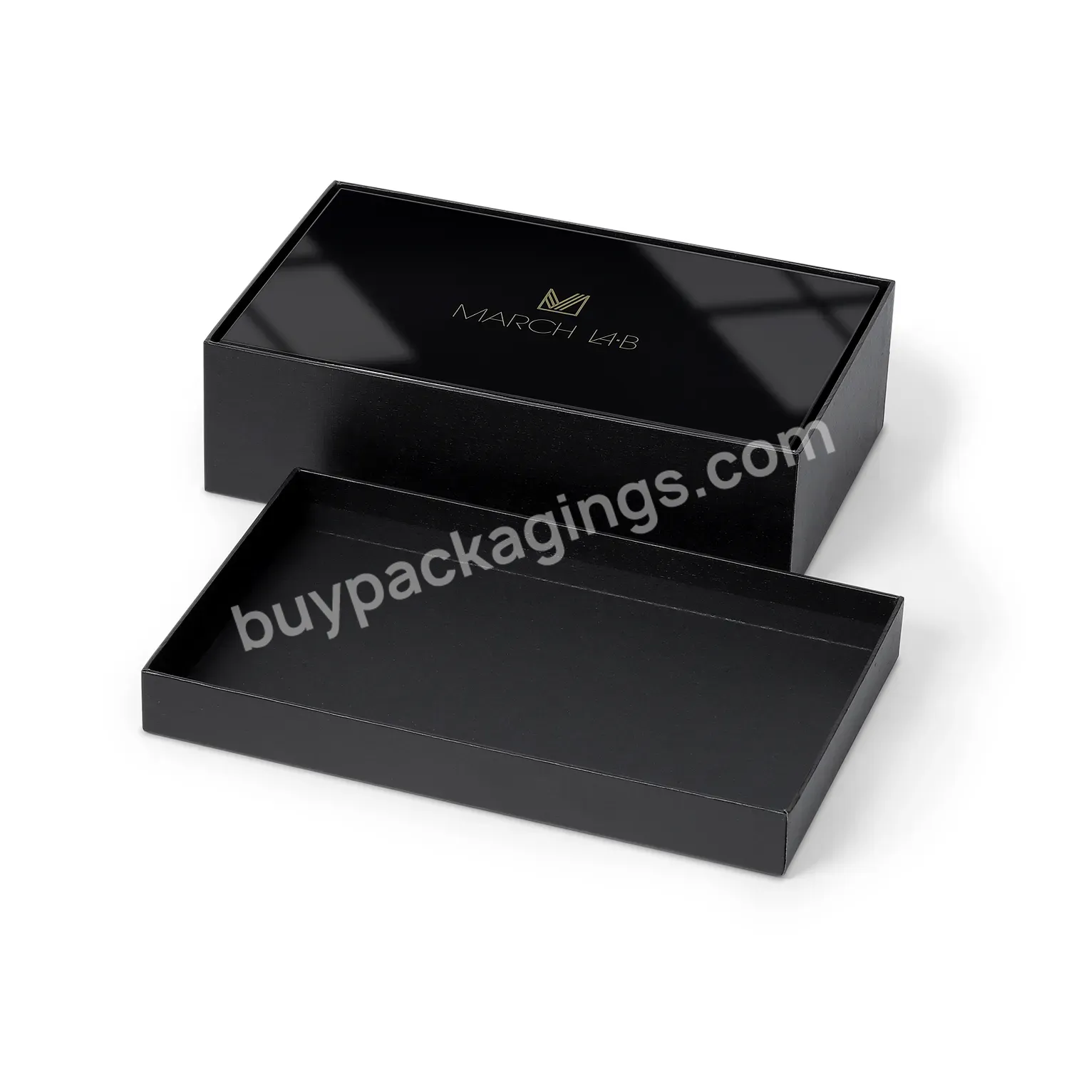 Wholesale Custom Logo Wallet Packaging Clamshell Gift Closure Mailer Shape Rigid Black Magnetic Box With Insert Box For Book - Buy Wallet Packaging Box,Box For Book,Book Mailer Box.