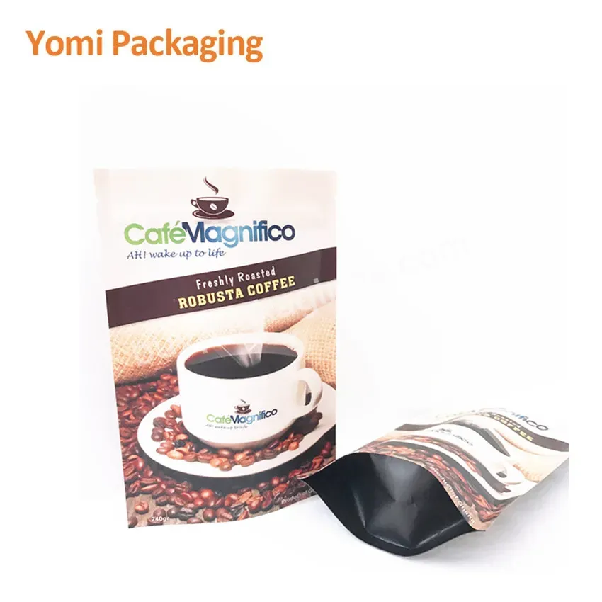 Wholesale Custom Matte Printing Coffee Bean Nut Tea Packaging Doypack With Zipper For Food - Buy Doypack With Zipper For Food,Coffee Bean Nut Tea Packaging Doypack,Custom Matte Printing Doypack For Food.