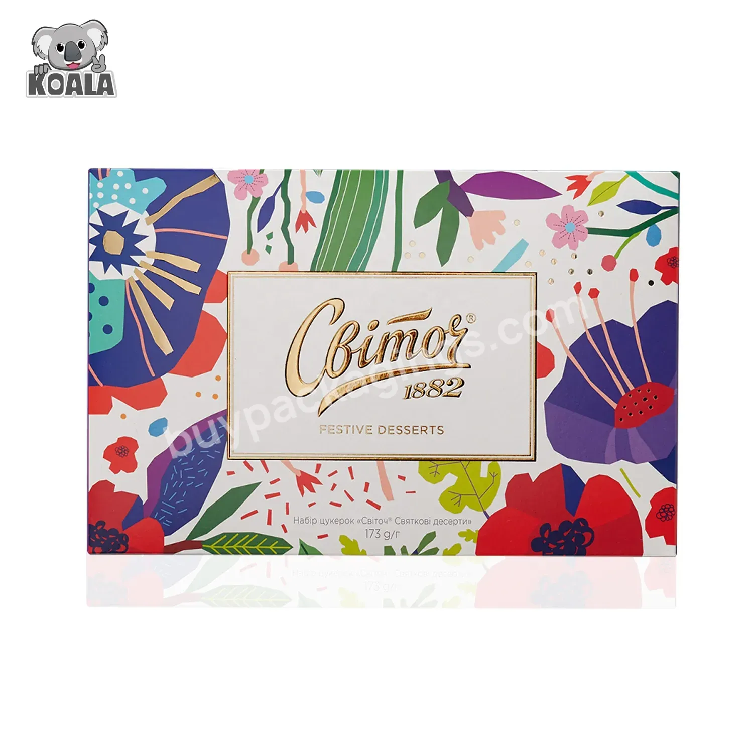 Wholesale Custom Oem Paper Cardboard Square Empty Sweet Chocolate Candy Gift Packaging Wedding Box
