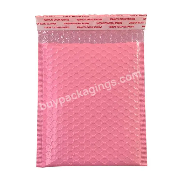 Wholesale Custom Pink Bubble Envelope Bag Shockproof Garment Packaging Express Bag Bubble Bag