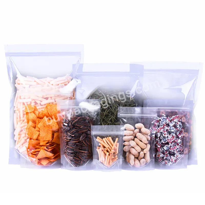 Wholesale Custom Pouch Food Packaging Zipper Top All Types Clear Plastic Packaging Pouch - Buy Plastic Packaging Pouch,Food Packaging Pouches,Custom Pouch Packaging.