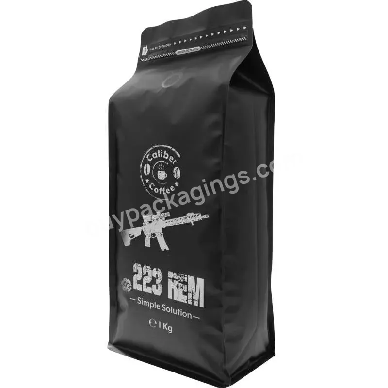 Wholesale Custom Print Flat Bottom Foil Coffee Bags Resealable Zipper Top 1kg Sealed Coffee Bag Food Packing Bags Coffee - Buy Packing Bags Coffee,Foil Coffee Bags,1kg Sealed Coffee Bag.