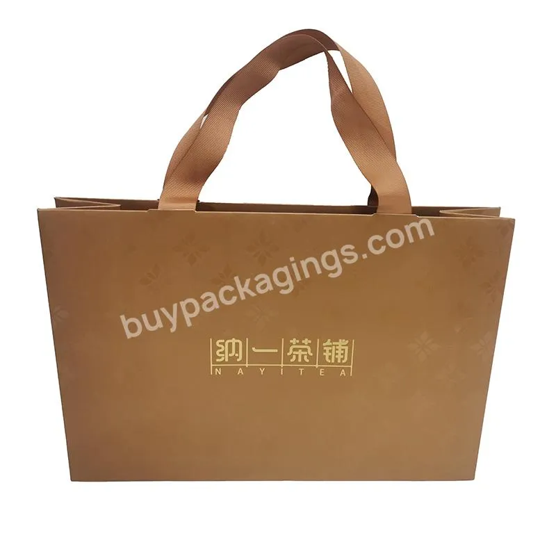 Wholesale custom printed black luxury shopping gift paper bag cheap price paper bag with handle