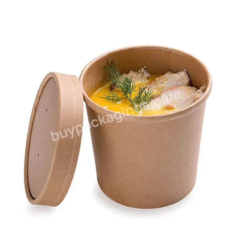 Wholesale Custom Printed Disposable Take Away Soup Cups Paper Microwave Soup Cups With Lids - Buy Disposable Soup Cups With Lids,Microwave Soup Cups And Lid,Soup Cups With Lids.