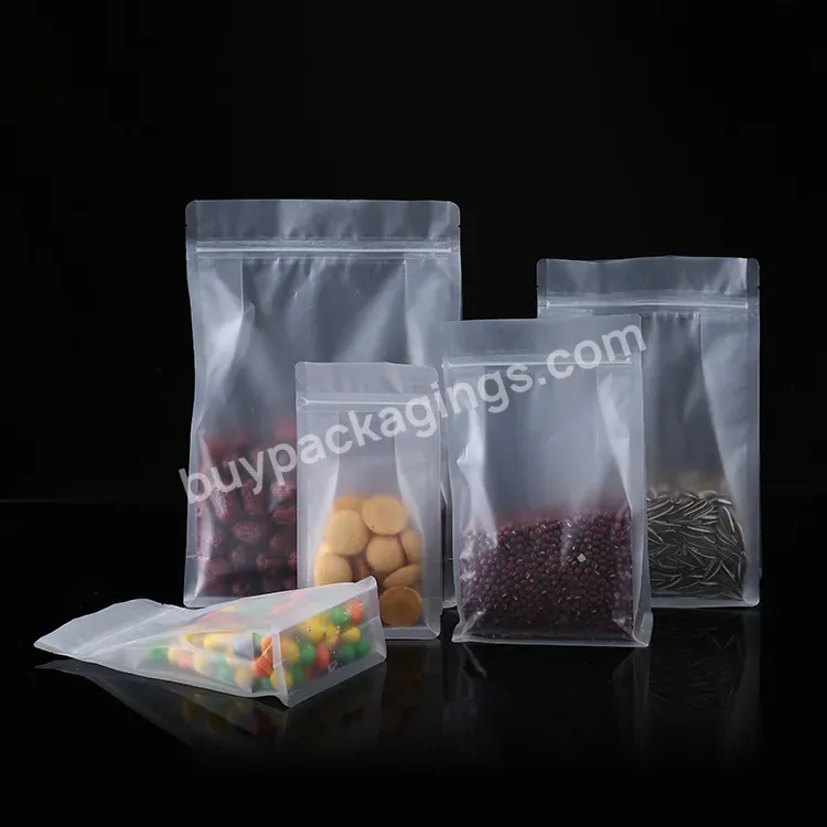 Wholesale Custom Printed Frosted Transparent Self-supporting Plastic Food Sealed Candy Nuts Octagonal Ziplock Bag - Buy Eight Side Seal Matt Bag,Eight Side Seal Self-supporting Packaging Bag,Clear Vinyl Zipper Bag Eight Side Bag Eight Side Seal Zippe