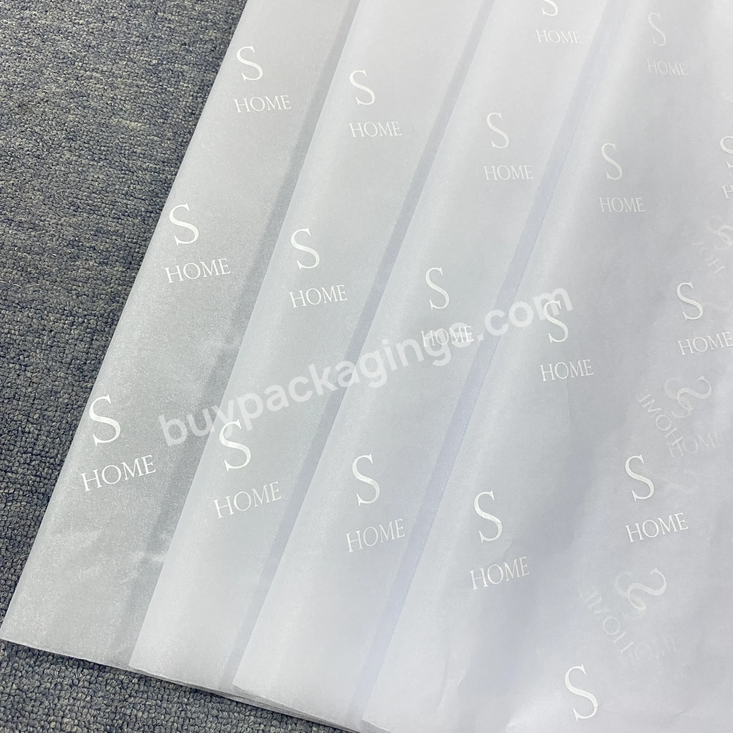 Wholesale Custom Printed Garment Wrapping Paper With High Quality Brand Name Logo Printing - Buy Wrapping Flowers And Clothing,Moq Is 100 Pcs,Customized Logo And Size.