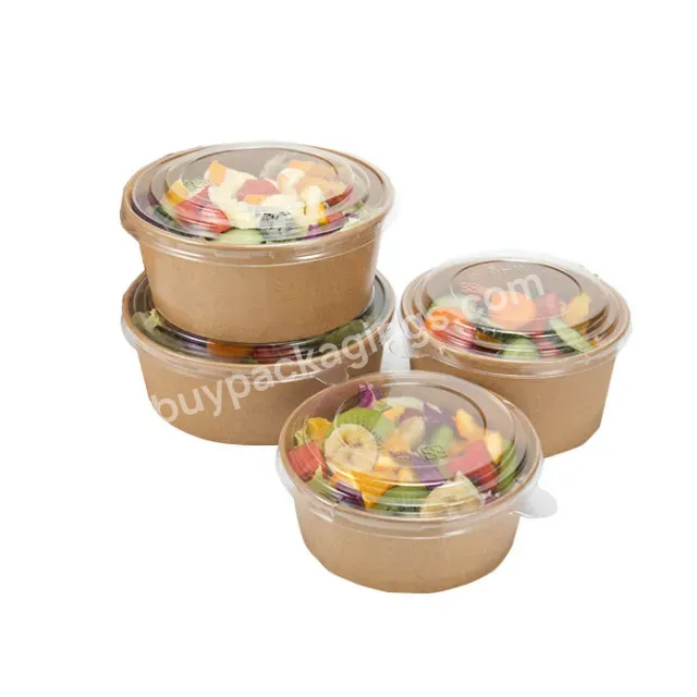 Wholesale Custom Printed Kraft Lunch Disposable Food Packaging Container Box With Lid - Buy Wholesale Disposable Food Packaging,Disposable Food Containeer With Lid,Microvable Disposable Food Containers.