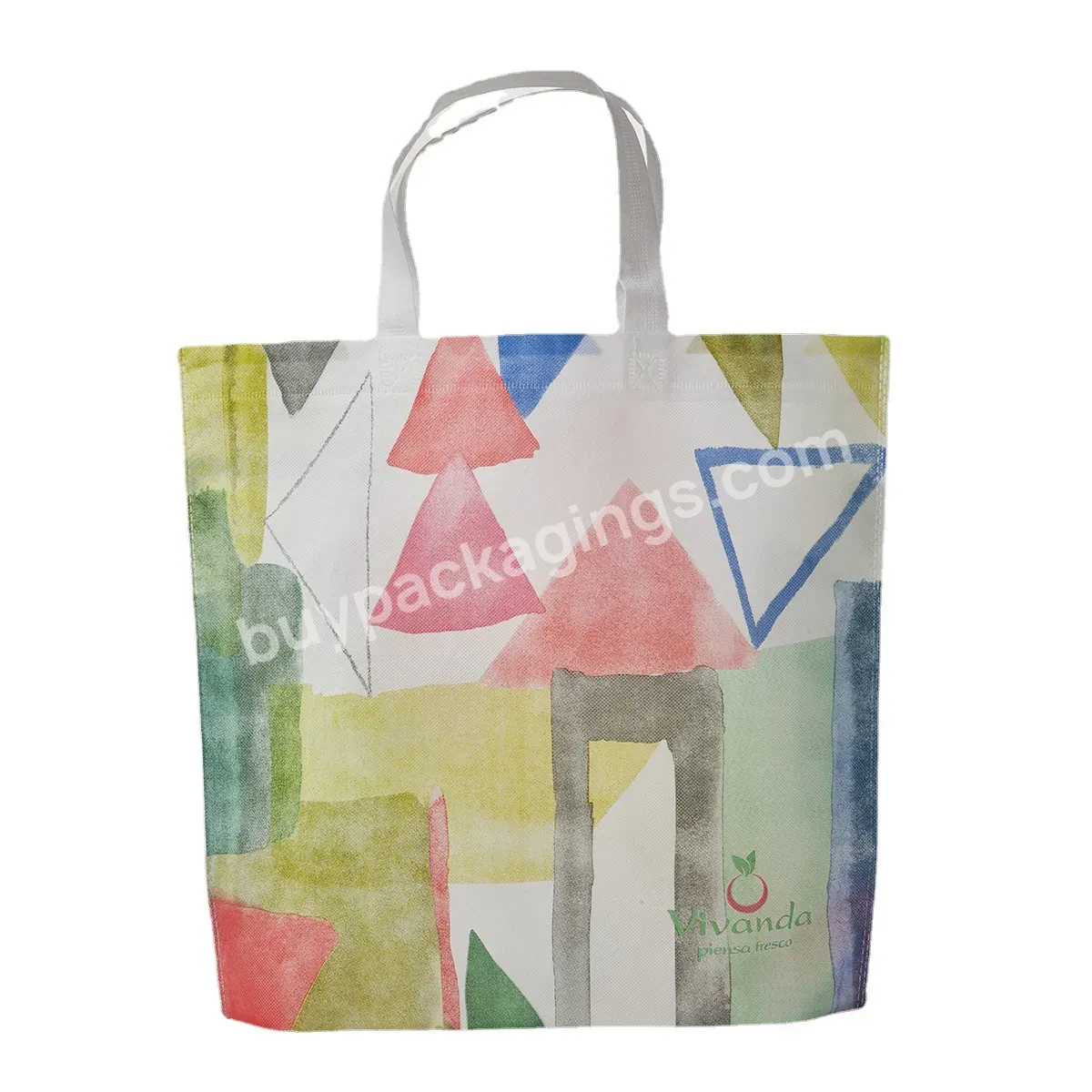 Wholesale Custom Printed Recycle Reusable Grocery Bag Pp Laminated Non Woven Handbag Tote Shopping Bag - Buy Pp Laminated Non Woven Handbag Tote Shopping Bag,Non Woven Bag,Recycle Reusable Grocery Bag.