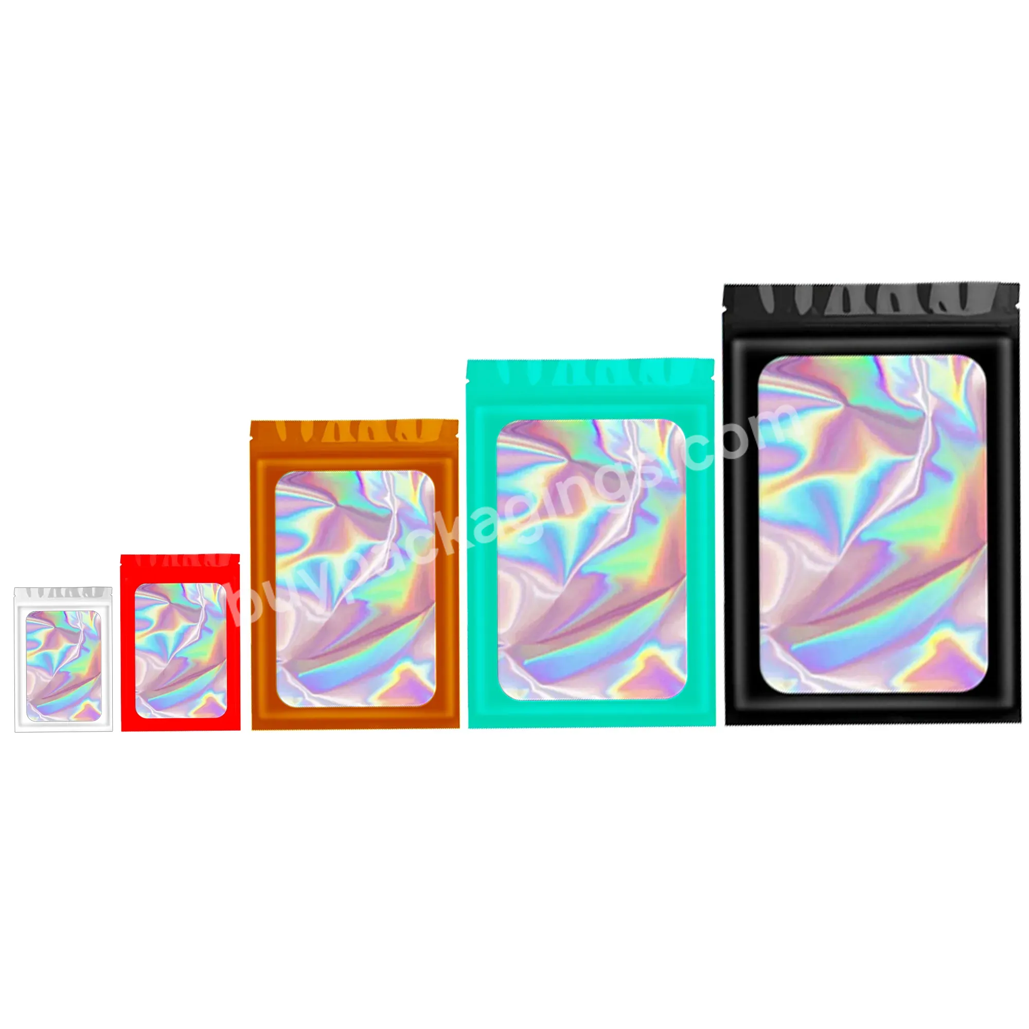 Wholesale Custom Printed Smell Proof Zip Lock Bag Stand Up Pouch Die Cut Holographic Mylar Bags 3.5g/pound - Buy Mylar Bags 3.5g/pound,Custom Printed Bag,Smell Proof Zip Lock Bag.