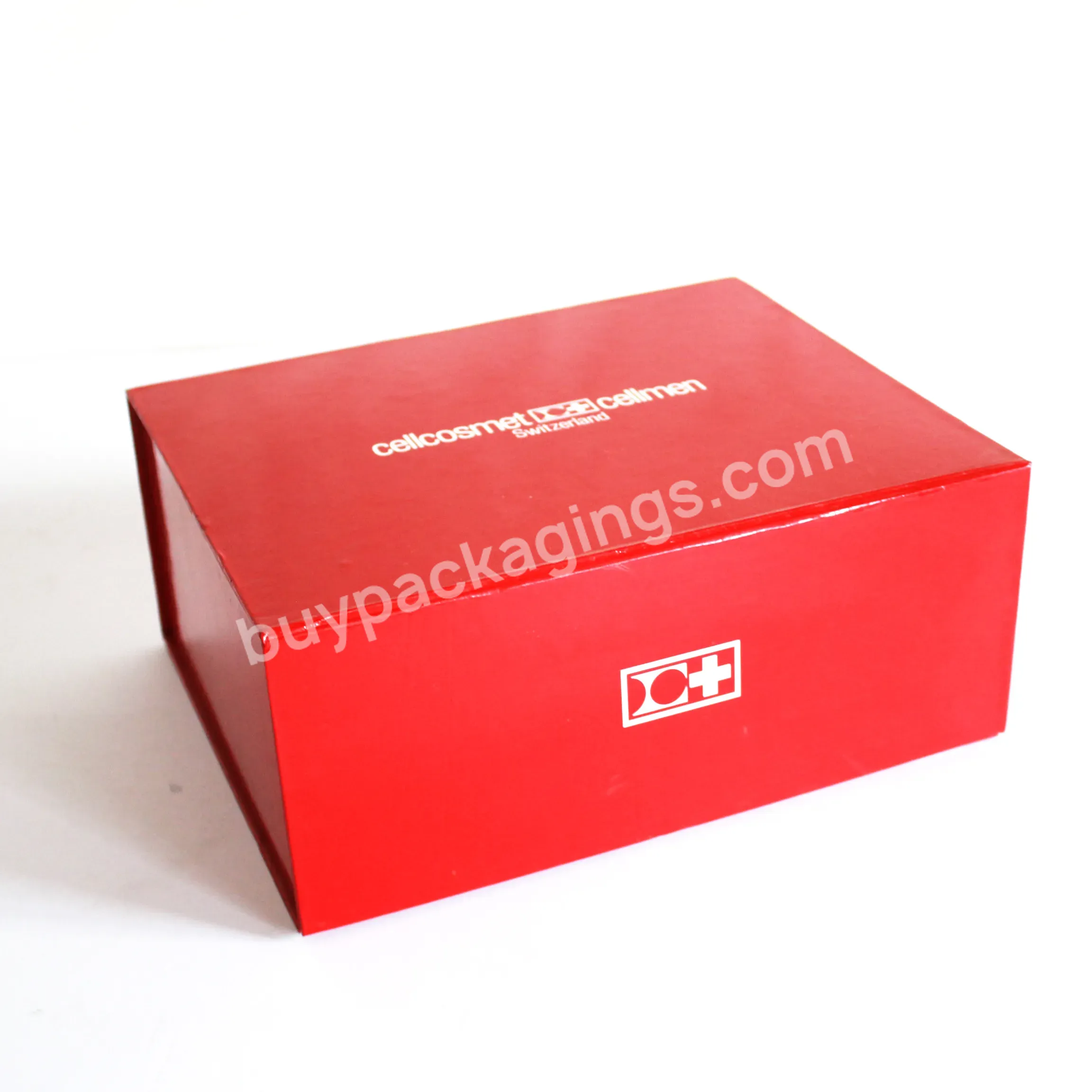 Wholesale Custom Printing Logo Foldable Magnetic Gift Box Red Paperboard Packaging Boxes With Magnet - Buy Paper Boxes,Packaging Boxes,Shipping Boxes.