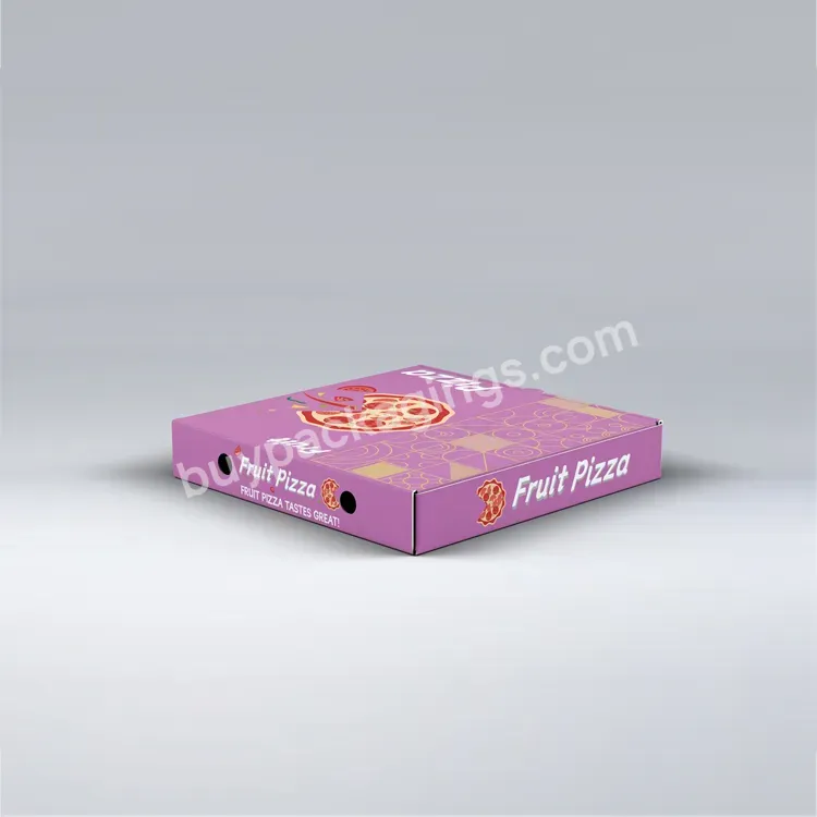 Wholesale Custom Printing Takeaway Packed Food Corrugated Cardboard Pizza Box For Pizzeria - Buy Kraft Paper Packaging Fast Food Pizza Box,Pizza Carton,Kraft Paper Pizza Box.