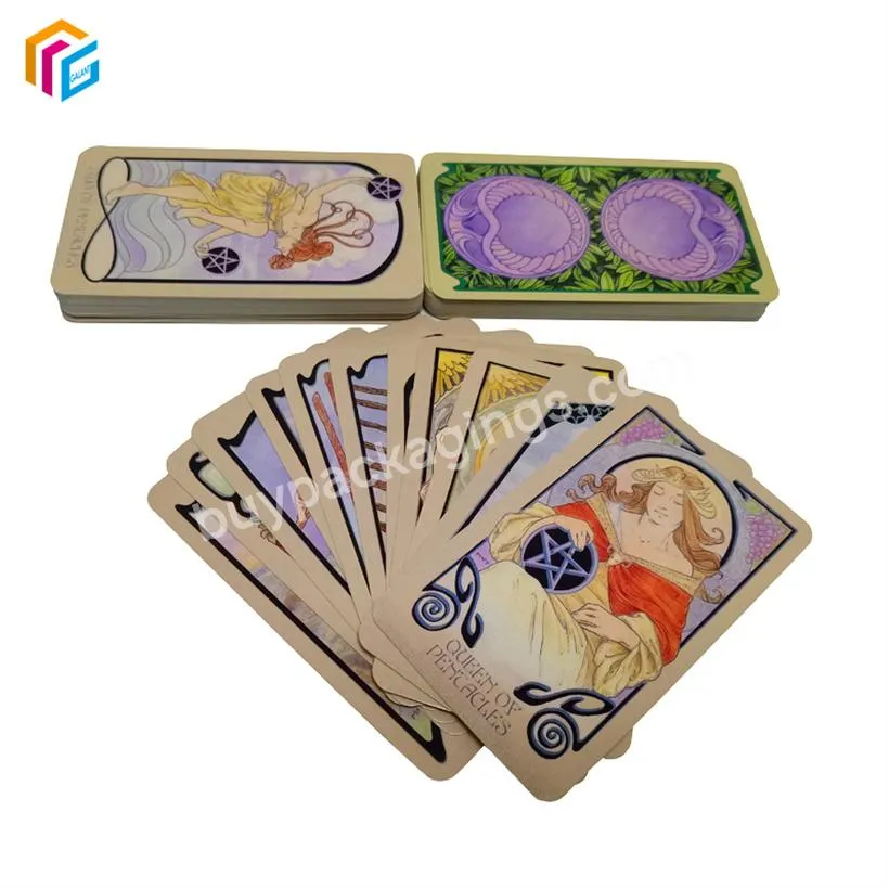 Wholesale Custom Printing Witches Tarot Cards Holder Juego Cartas De Tarot Playing Card Mythic Tarot Cards