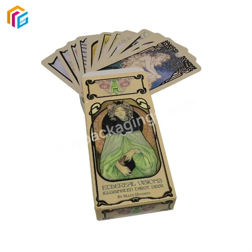 Wholesale Custom Printing Witches Tarot Cards Holder Juego Cartas De Tarot Playing Card Mythic Tarot Cards