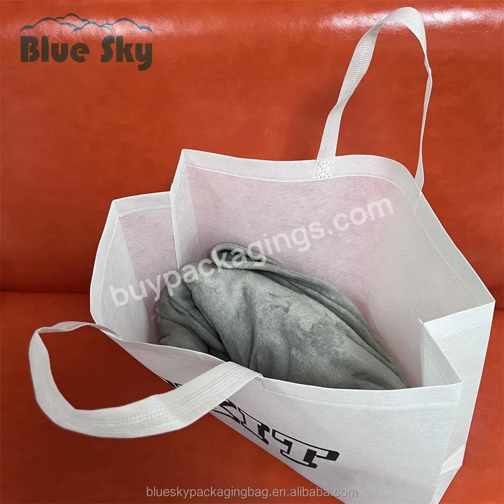 Wholesale Custom Reusable Non-woven Bag Eco-friendly Non-woven Bag With Logo For Shopping - Buy White Non-woven Bag With Logo,Large Size Non-woven Bag,Shopping Non-woven Bags.