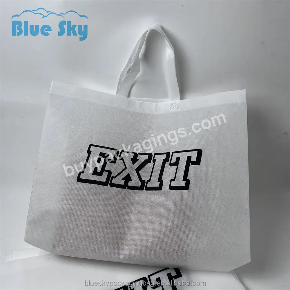 Wholesale Custom Reusable Non-woven Bag Eco-friendly Non-woven Bag With Logo For Shopping - Buy White Non-woven Bag With Logo,Large Size Non-woven Bag,Shopping Non-woven Bags.