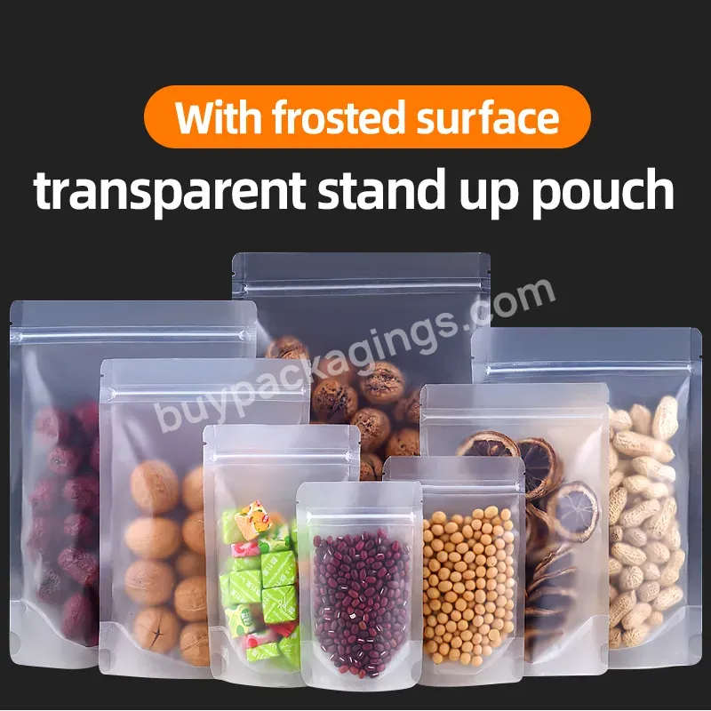 Wholesale Custom Zip-lock Bag Transparent Plastic Self-supporting Chinese Prickly Ash,Condiment Powder Food Packaging Bag - Buy Custom Film Bag,Snack Biscuit Candy Stand Bag,150g 250g Clear Pe Reusable Zipper Plastic Self-supporting Bag.