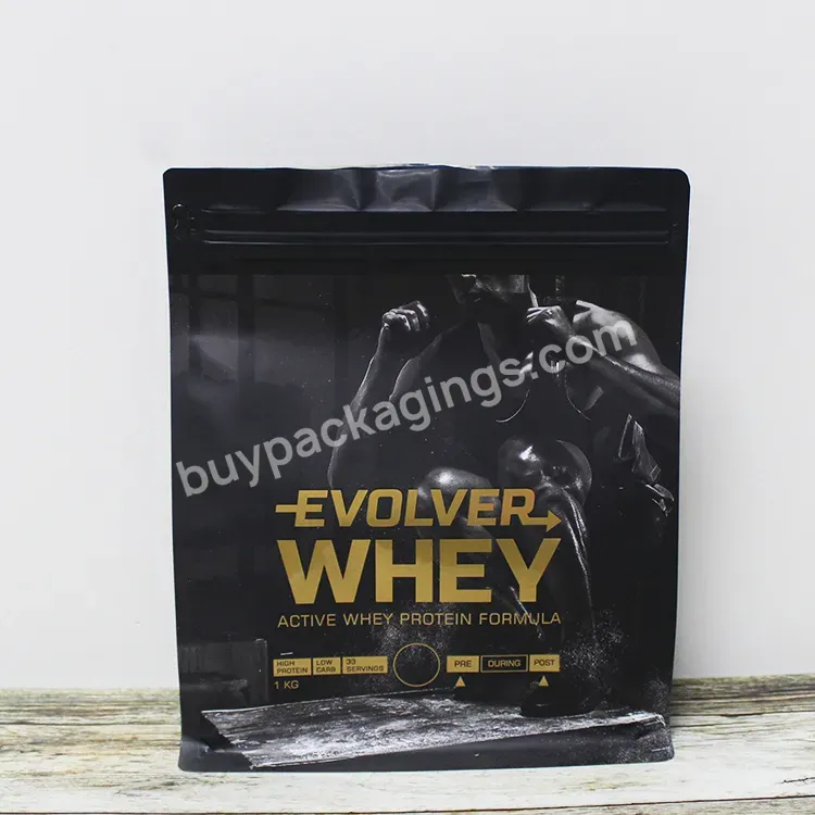 Wholesale Customization Flat Bottom Protein Powder Package Albumen Food Packaging Pouch Reusable Ziplock Aluminum Foil 450g Bags - Buy Flat Bottom Pouch,Flat Bottom Side Gusse Pouch,Food Grade Packaging Bag Pouch With Zipper.