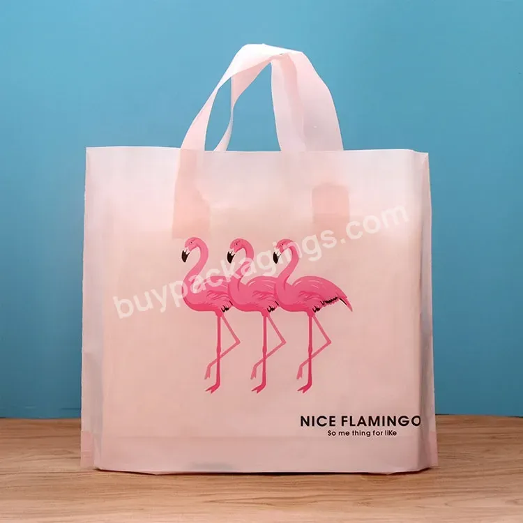 Wholesale Customize Logo Printing Standard Size High Quality Heavy Duty Heat Seal Handbag Shopping Plastic Bags With Own Logo - Buy Merchandise Bags,Shopping Plastic Bags,Thank You Bags.