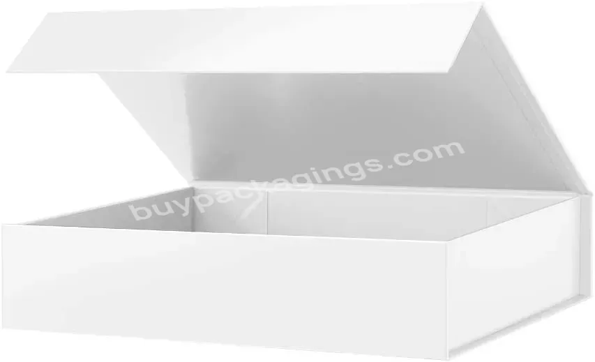 Wholesale Customize Logo White Luxury Gifts Packaging Box Present Carton Paper Boxes - Buy Wedding Boxes For Guests,Gift Boxes With Ribbon Closure,White Magnetic Gift Box.