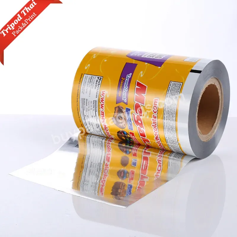 Wholesale Customized Logo Printed Food Packaging Plastic Auto Packing Film Roll For Snack - Buy Plastic Film,Roll Film,Auto Packing Film.