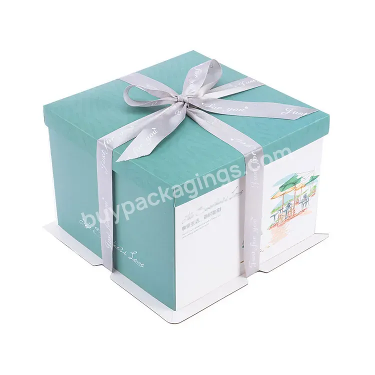 Wholesale Customized Paper Birthday Cake Box Packaging Box Of Delicious Cakes In Bakery - Buy Birthday Box,Creative Paper Packaging Box,Kraft Paper Cake Box.