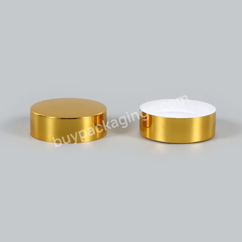 Wholesale Customized Size 32mm Gold Metallic Screw Caps Olive Oil Metal Cap For Bottle And Jars - Buy Gold Aluminum Screw Cap For Bottle,Metal Screw Top Lids Packaging,Aluminum Lid Covers For Jar.
