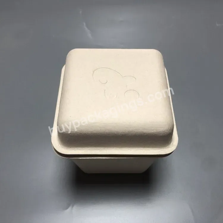 Wholesale Disposable Bamboo Fiber Boxes Raw Material For Disposable Packaging Container Bamboo Pulp Embossed Inner - Buy Recycled Paper Pulp Box,Customize Box,Biodegradable Recycled Bamboor Pulp Box.