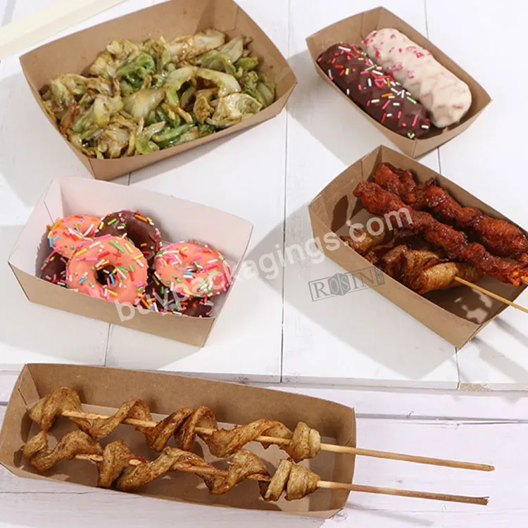 Wholesale Disposable Brown Waterproof Square Air Fryer Kraft Paper Food Tray For Hot Dog Snack - Buy Paper Tray For Food,Air Fryer Kraft Paper Food Tray,Hotdog Paper Tray.