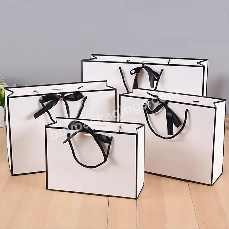 Wholesale Disposable Foldable Craft Bags With Your Own Logo Ribbon Personalized Shopping Paper Bag - Buy Shopping Paper Bag,Paper Bags With Your Own Logo,Shopping Bag.
