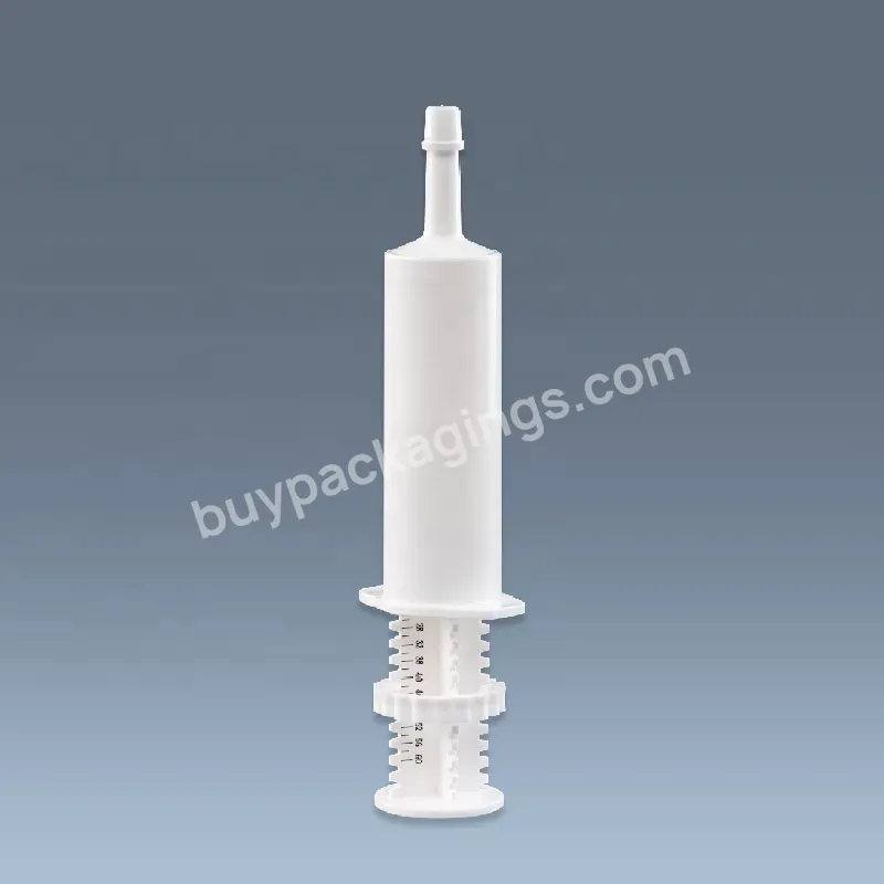 Wholesale Disposable Injection Empty 60 Ml Plastic Paste Syringe With Label Sticker For Animal Pets - Buy Plastic Paste Syringe,Plastic Syringe,Disposable Oral Syringe.
