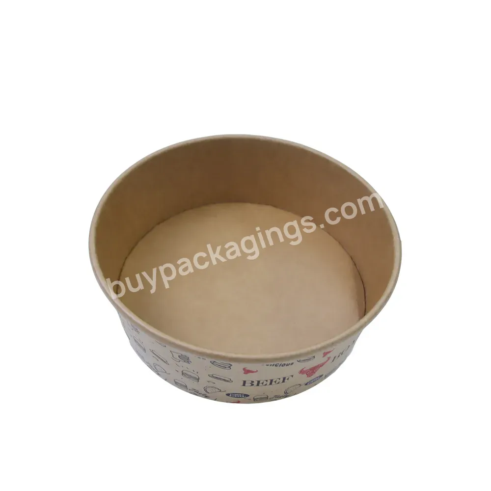 Wholesale Disposable Paper Bowls Food Packing Containers Kraft Paper - Buy Disposable Paper Bowls,Food Packing Containers,Paper Bowls.