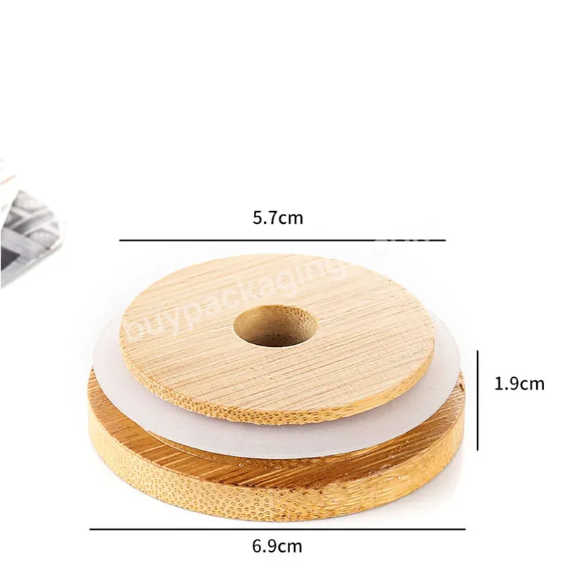 Wholesale Eco Friendly Reusable Bamboo Wooden Lid For Wide Mouth Mason Jar 70mm 87mm - Buy Bamboo Lid,Bamboo Lid For Mason Jar,Wooden Lid.