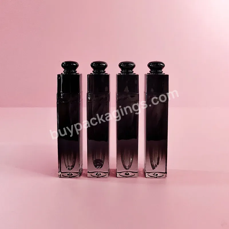 Wholesale Empty Cosmetic Lip Gloss Tube Lip Matte Container Plastic Makeup Package - Buy Square Black Lip Gloss Tube Gradient Black,Gold Lip Gloss Tube,Cosmetic Container Makeup Case.