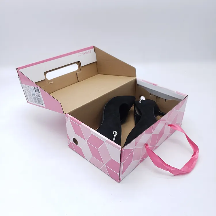 wholesale empty paper packaging custom shoe box