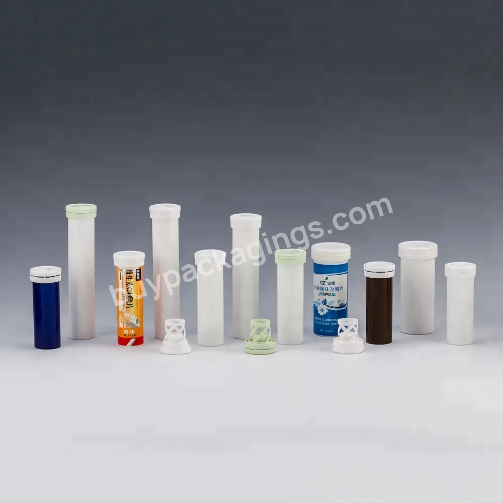 Wholesale Empty Round Pharmaceutical Packaging Container Plastic Effervescent Tablets Tubes Medicine Tube With Custom Printing - Buy Pharmaceutical Plastic Effervescent Tube,Plastic Container Packing Tube With Desiccant Stopper,Effervescent Tube 45ml