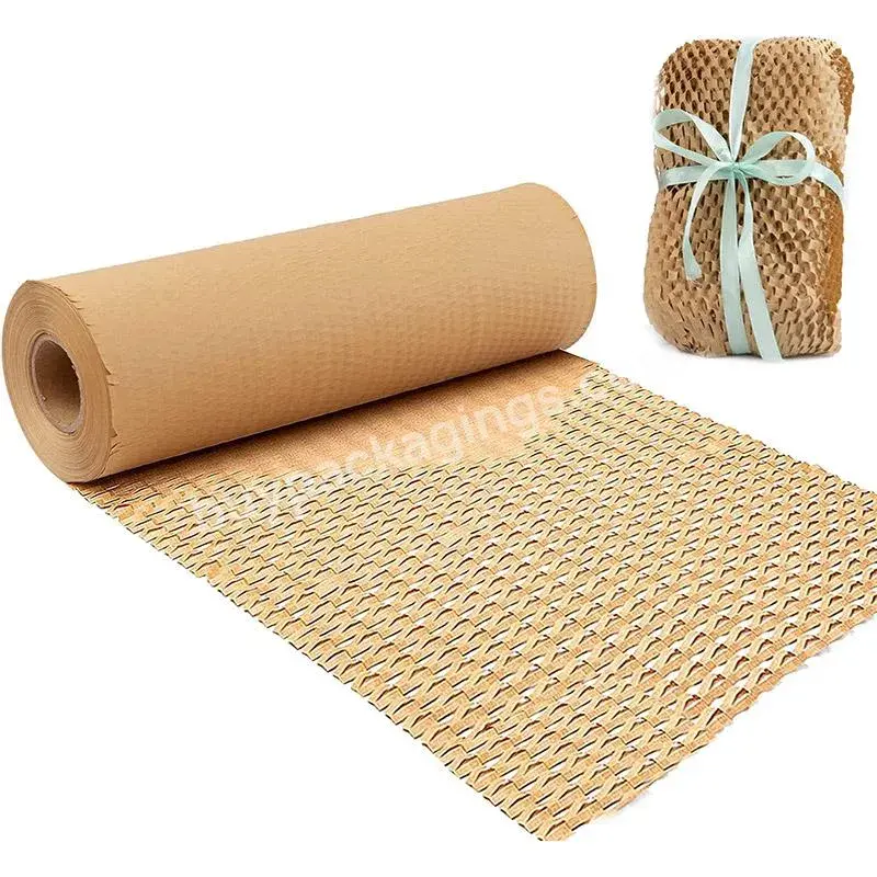 Wholesale Environmental Protection Honeycomb Wrapping Paper Recyclable Kraft Paper Honeycomb Cushion Paper - Buy Paper Honeycomb Wrap,Honeycomb Cushion Paper,Honeycomb Kraft Paper Roll.