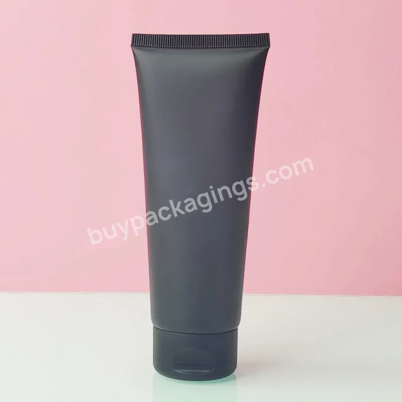 Wholesale Facial Cleanser Hand Cream Sunscreen Package 100ml Black Forested Plastic Pe Soft Tube