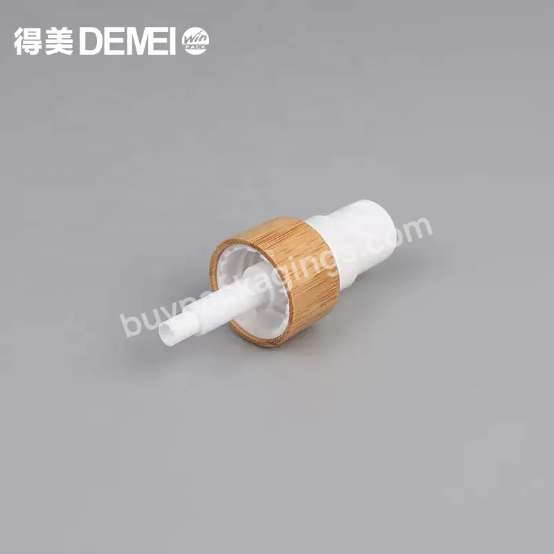 Wholesale Factory 20/410 White Bamboo And Plastic Fine Mist Spray Pump For Bottles - Buy Bamboo Pump Bottle Lotion Wholesale,Water Mist Pump Spray Bottle,Bamboo Empty Lotion Pump Bottles.