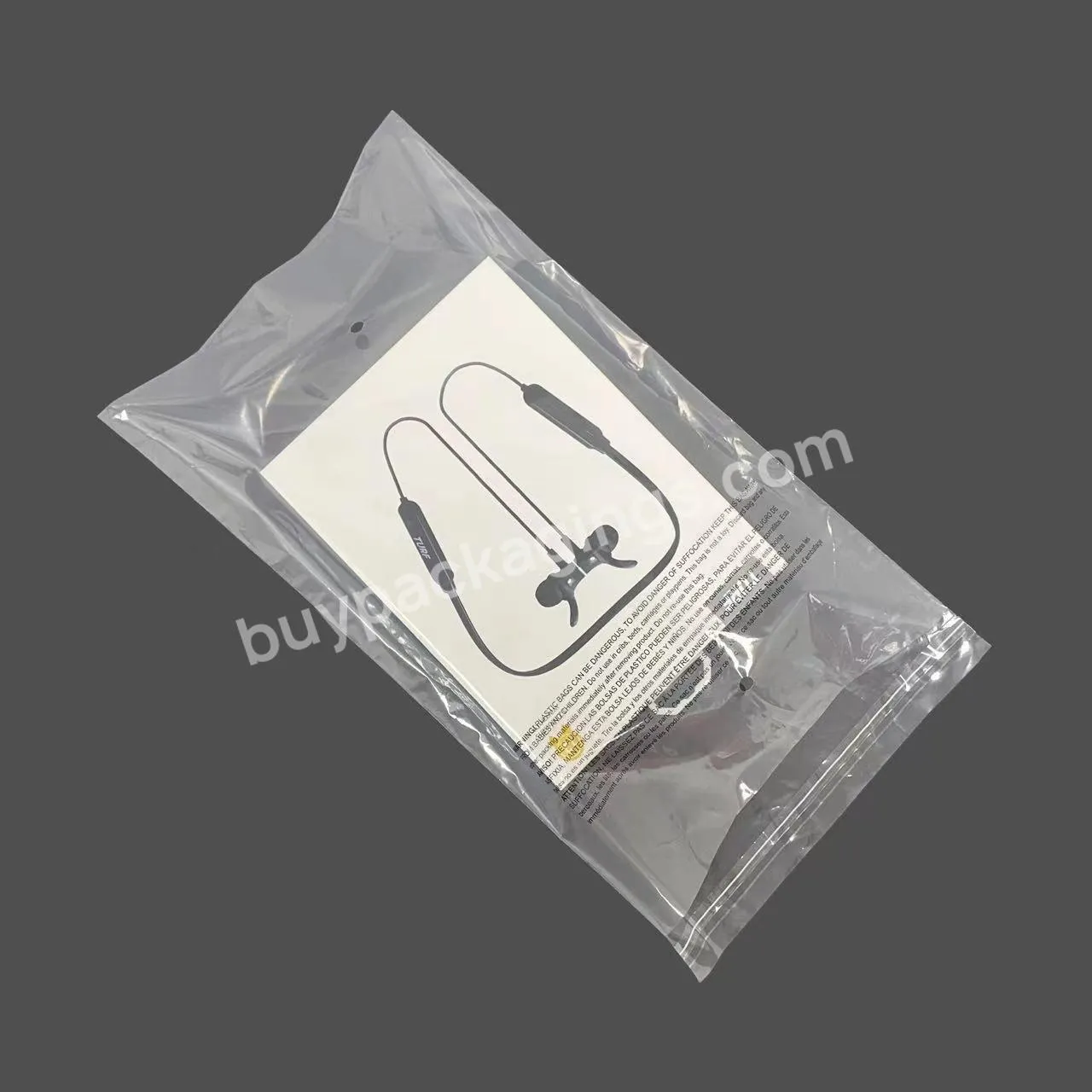 Wholesale Factory Custom Eco Friendly T Shirt Transparent Clear Plastic Clothing Packaging Bags