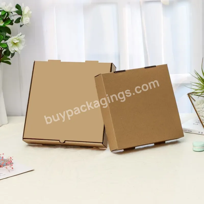 Wholesale Factory Customized Recyclable Screen Printed Kraft Paper Pizza Box Color Pizza Box - Buy New Design Custom Printed Logo Food Packing Pizza Box,Pizza Boxes,Kraft Paper Box.