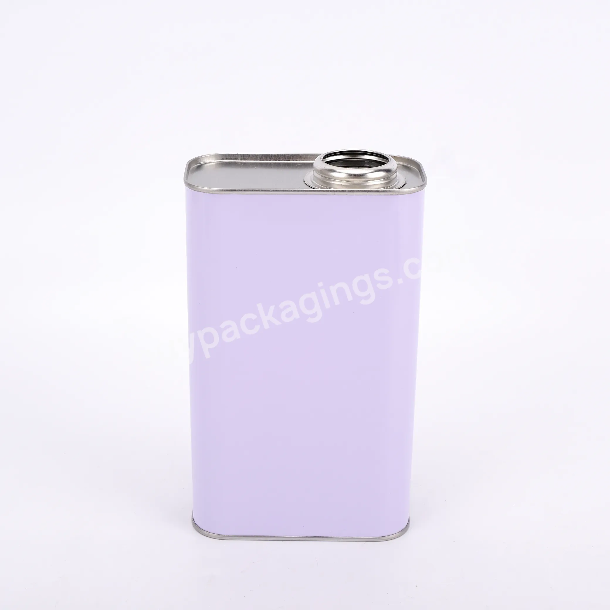 Wholesale Factory Direct Sales Oil Metal Can 1 Liter Square Food Grade Tinplate Olive Tin With Finger Press Lids Oil Metal Can - Buy Oil Can,Food Grade Tinplate Olive Tin,Square Tin Can.