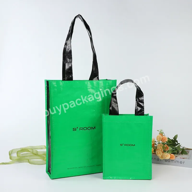 Wholesale Fashionable Waterproof Custom Large Capacity Pp Handle Non Woven Fabric Laminated Shopping Bags With Logos - Buy Wholesale Fashionable Waterproof Custom Large Capacity Non Woven Fabric Laminated Shopping Bags With Logos,Custom Printing Shop
