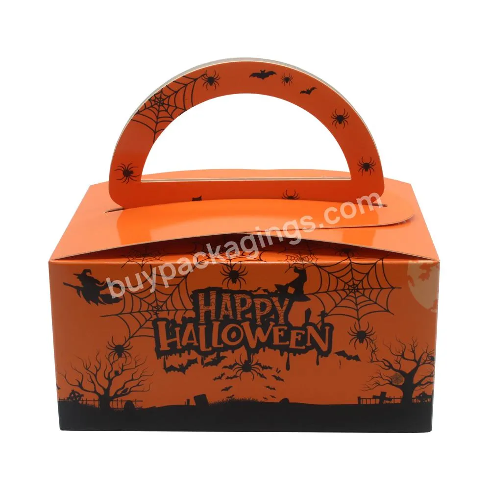 Wholesale Favor Paper Halloween Treat Box Packaging Halloween Candy Sweet Gift Box In Bulk