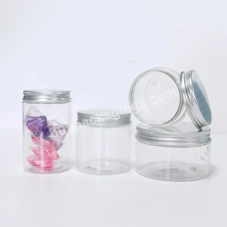 Wholesale Food Candy Nut Jar Food Grade Pet Plastic Packing Jar With Aluminum Lid - Buy Candy Jar,Plastic Jar,Pet Plastic Food Packing Jar.