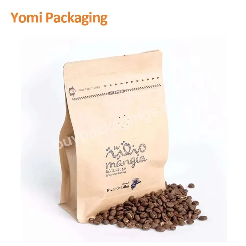 Wholesale Food Grade Kraft Paper Coffee Bags With Zipper - Buy Food Grade Coffee Bags,Kraft Paper Coffee Bags,Coffee Bags With Zipper.
