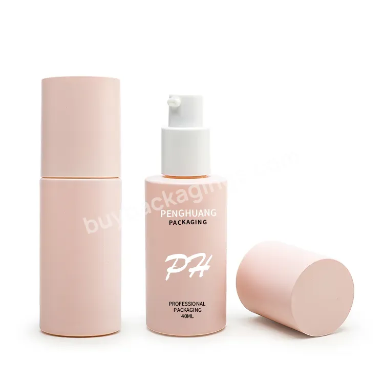 Wholesale Frosted Pink Cosmetic Packaging 40ml To 120ml Glass Lotion Pump Spray Cosmetic Glass Bottles Sets Skin Care Cream - Buy Cosmetic Glass Bottles,Frosted Cosmetic Packaging,Cosmetic Packaging Glass Bottle.