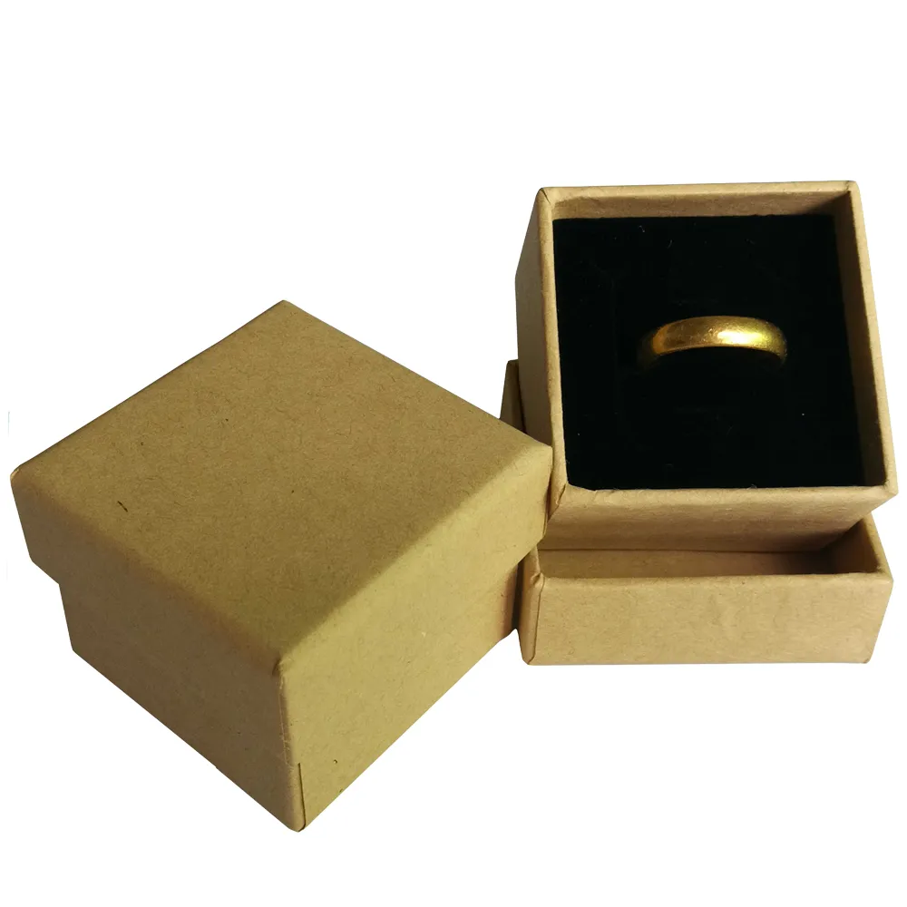 Wholesale gift packaging ring logo custom black box jewelry