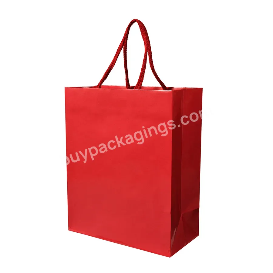 Wholesale Gift Shop High End Wrapping Paper Gift Bag Luxury Brand Exquisite Shopping Bag