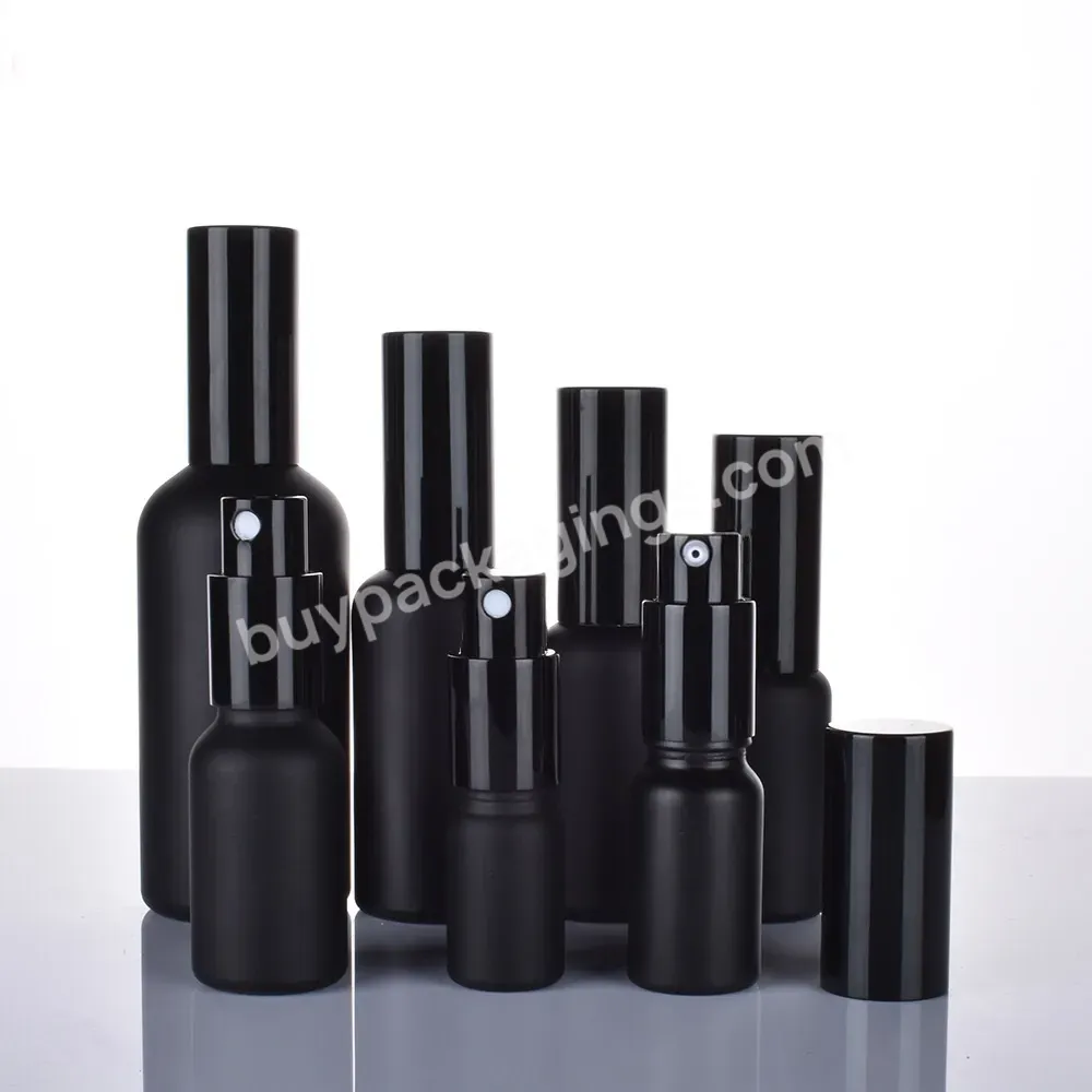 Wholesale Glossy Black Fine Mist Pump Glass Spray Bottle 5ml 10ml 15ml 20ml 30ml 50ml 100ml - Buy Black Spray Bottle,Pump Spray Bottle,Glossy Black Spray Bottle.